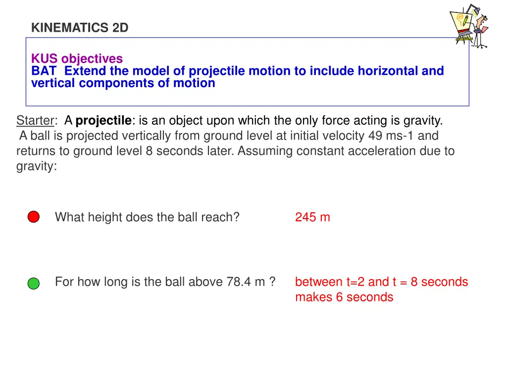 kinematics 2d