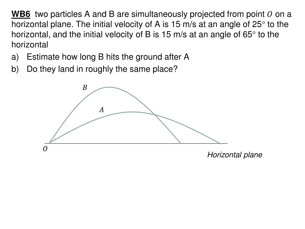 wb6 two particles a and b are simultaneously