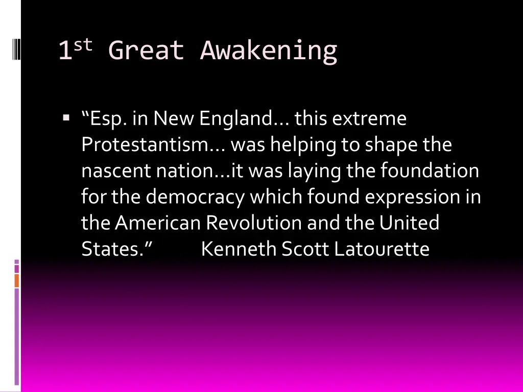 1 st great awakening