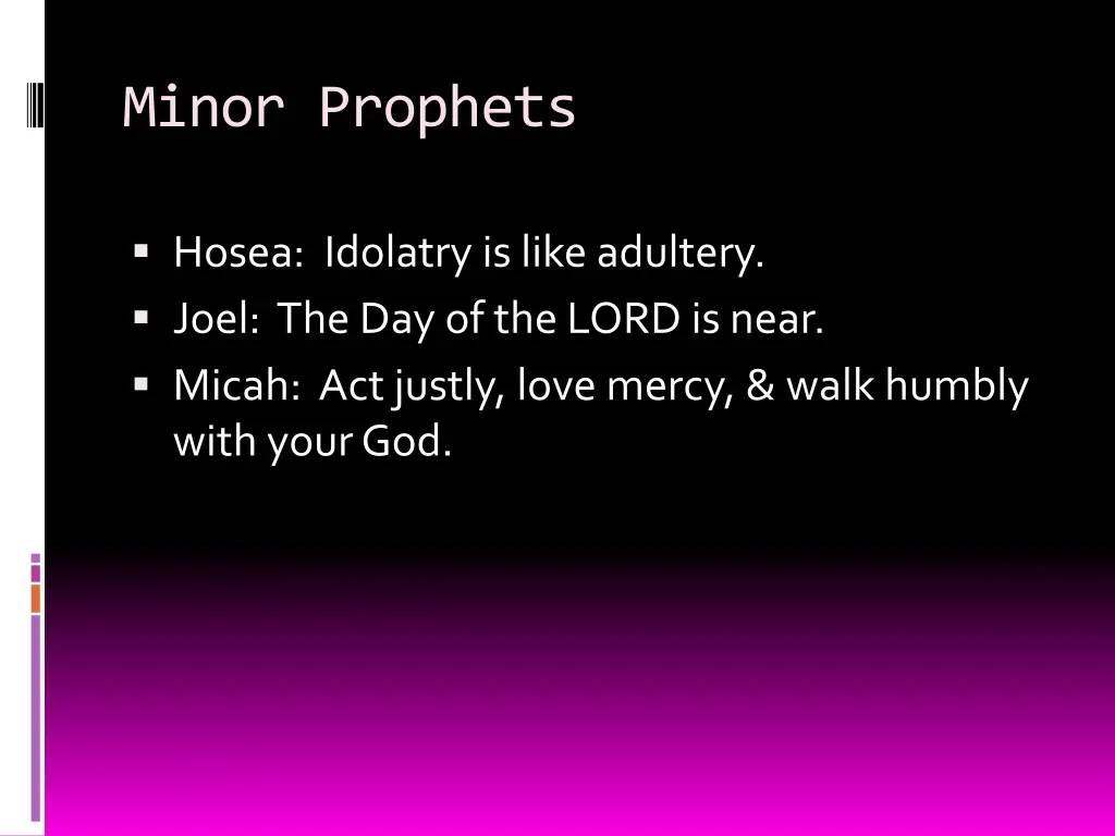 minor prophets