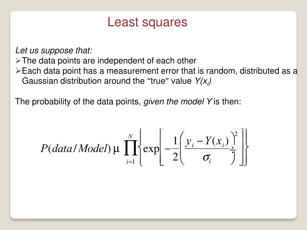 least squares 1