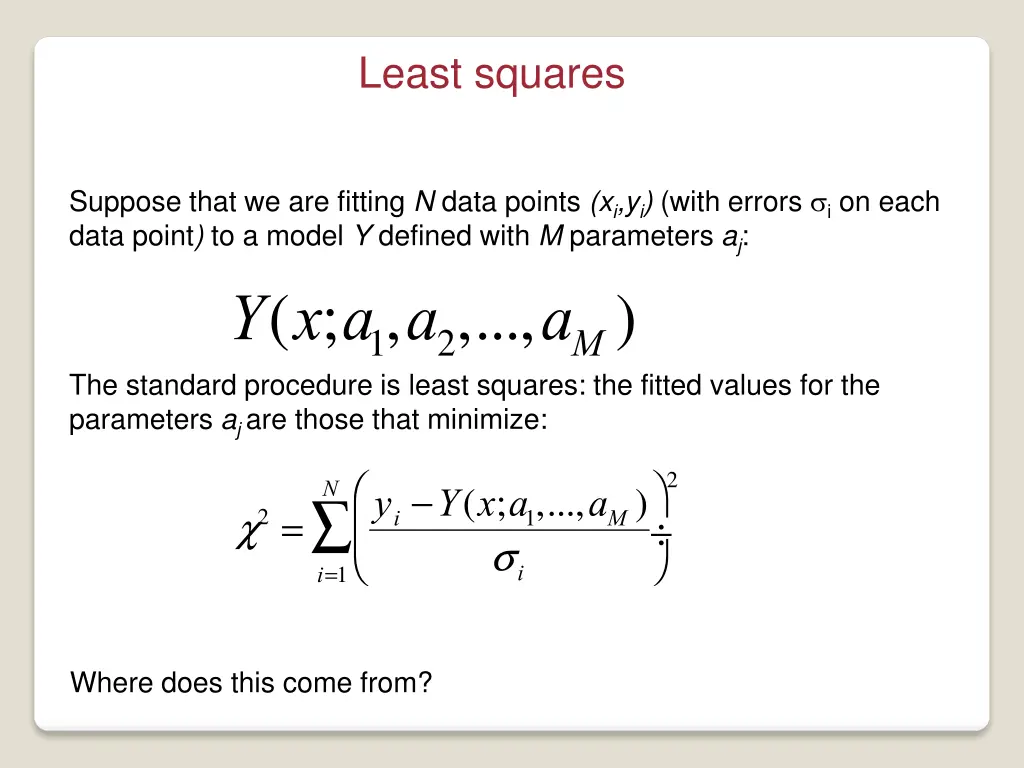 least squares