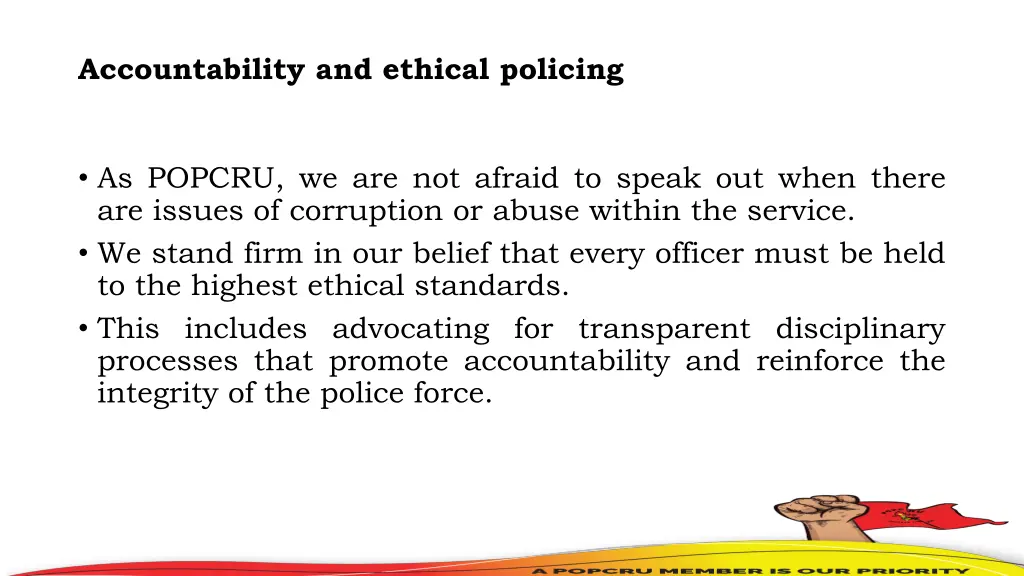 accountability and ethical policing