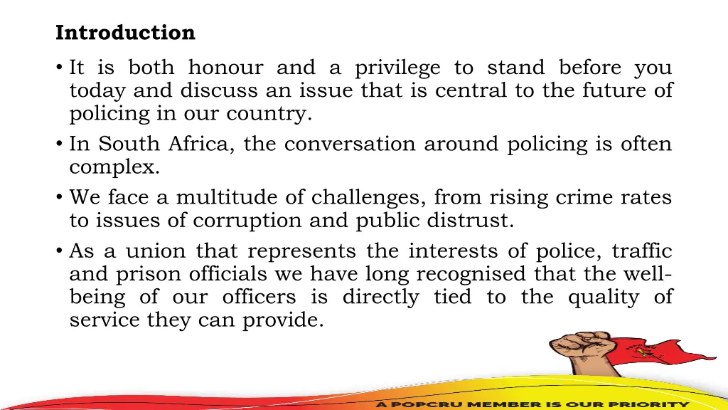 introduction it is both honour and a privilege