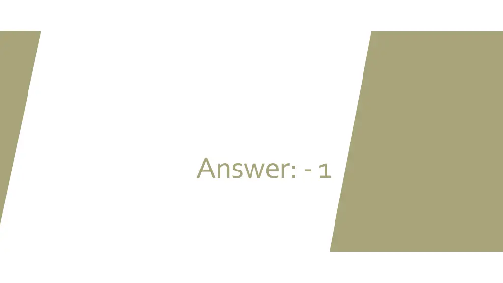 answer 1 1