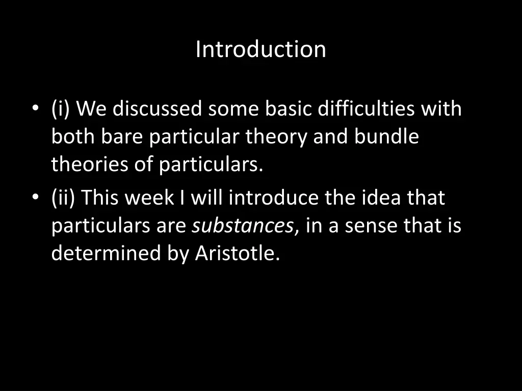 introduction