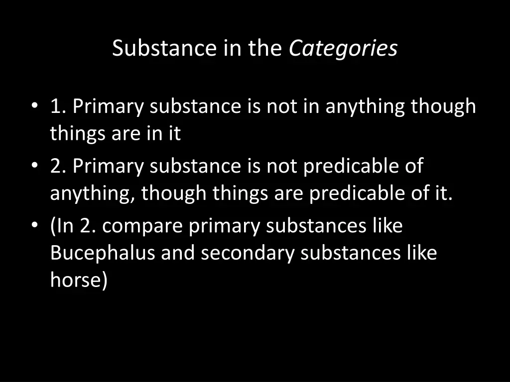 substance in the categories 2