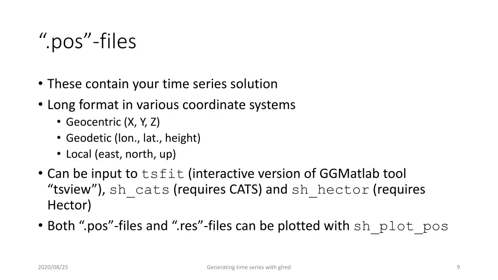 pos files