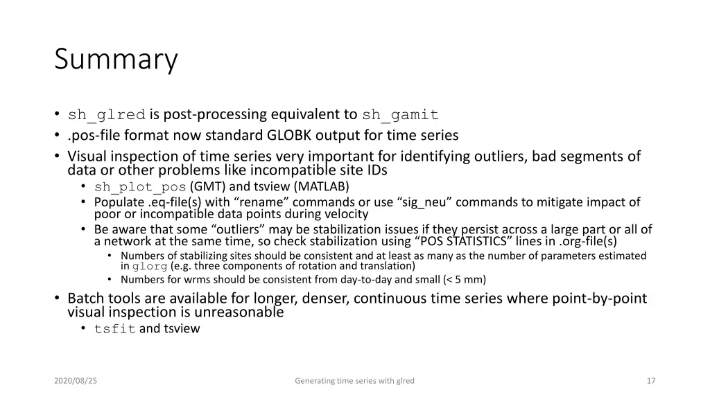 summary