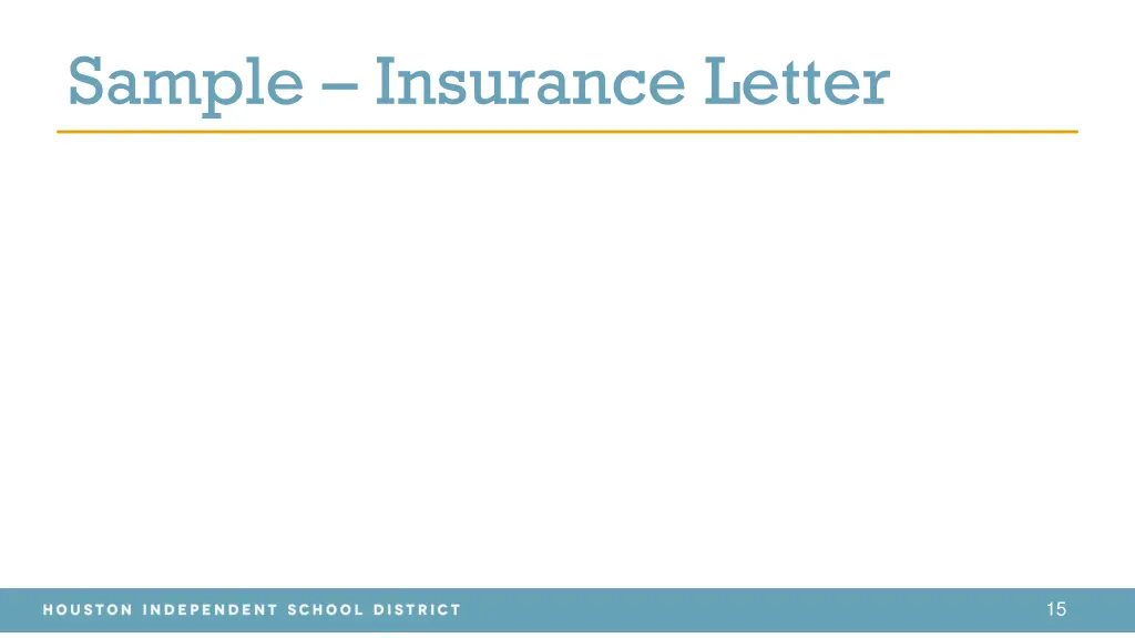 sample insurance letter
