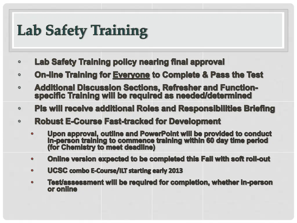 lab safety training