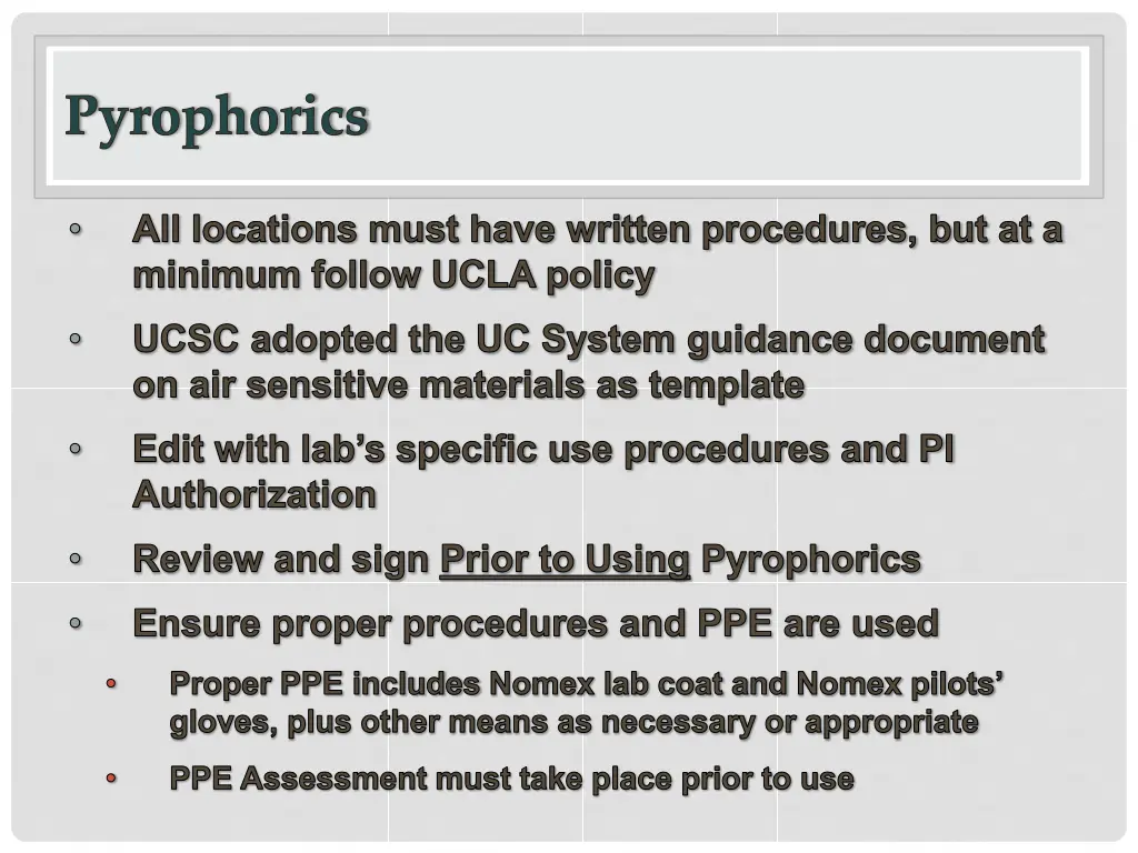 pyrophorics