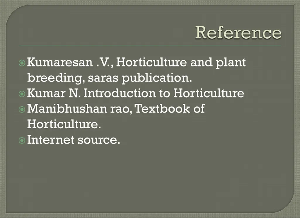 kumaresan v horticulture and plant breeding saras