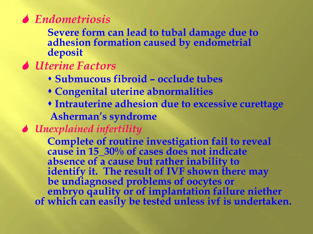 endometriosis severe form can lead to tubal