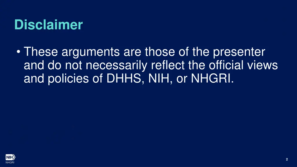 disclaimer