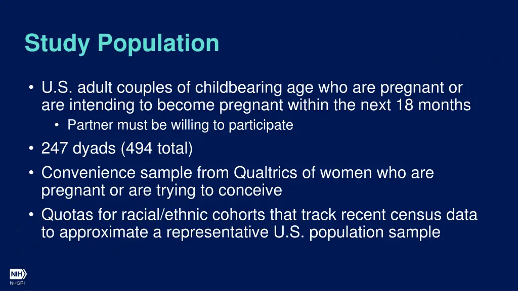 study population