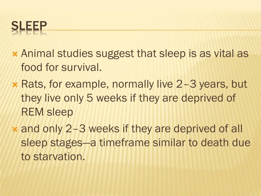 sleep