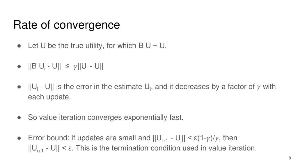 rate of convergence