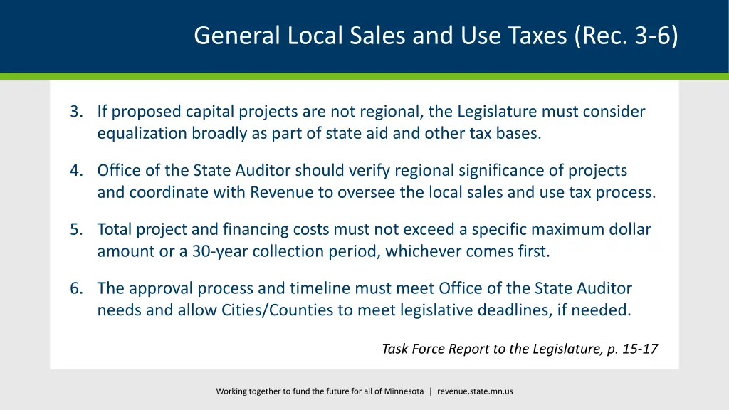 general local sales and use taxes rec 3 6