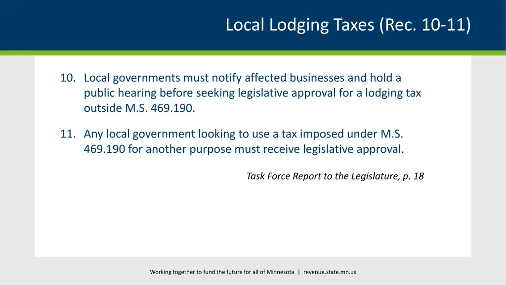 local lodging taxes rec 10 11