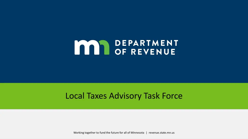 local taxes advisory task force