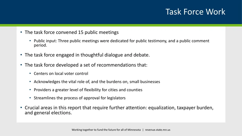 task force work