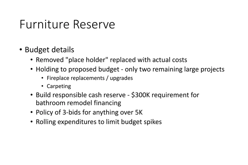 furniture reserve