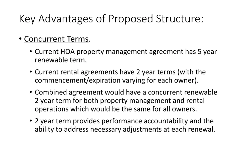 key advantages of proposed structure