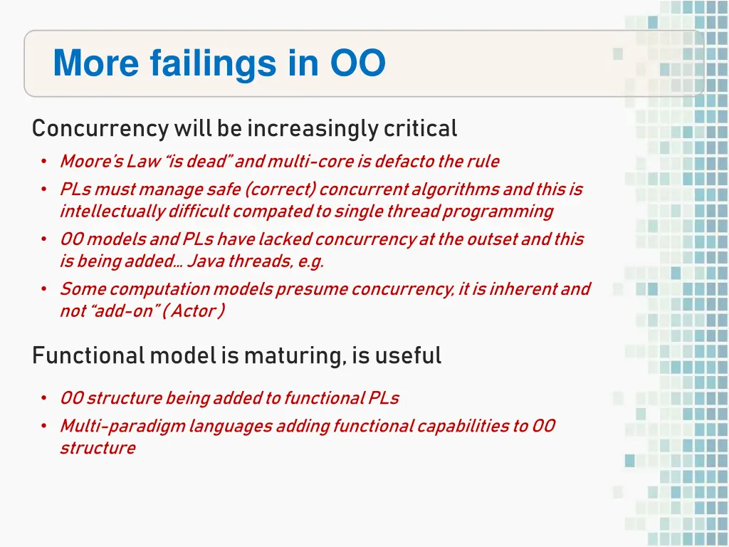 more failings in oo
