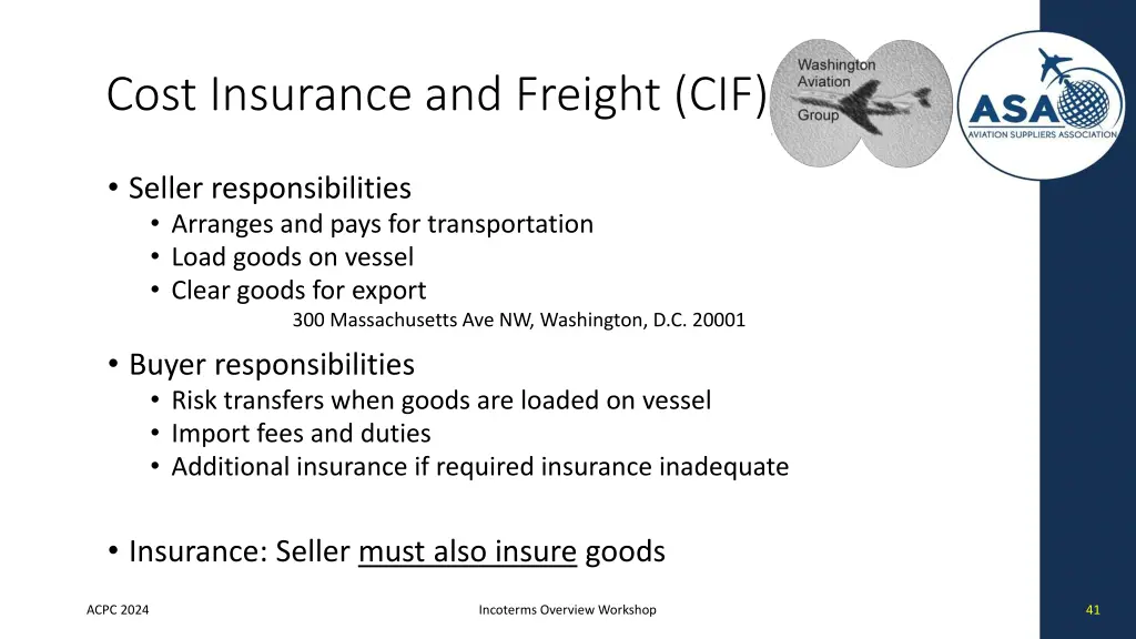 cost insurance and freight cif
