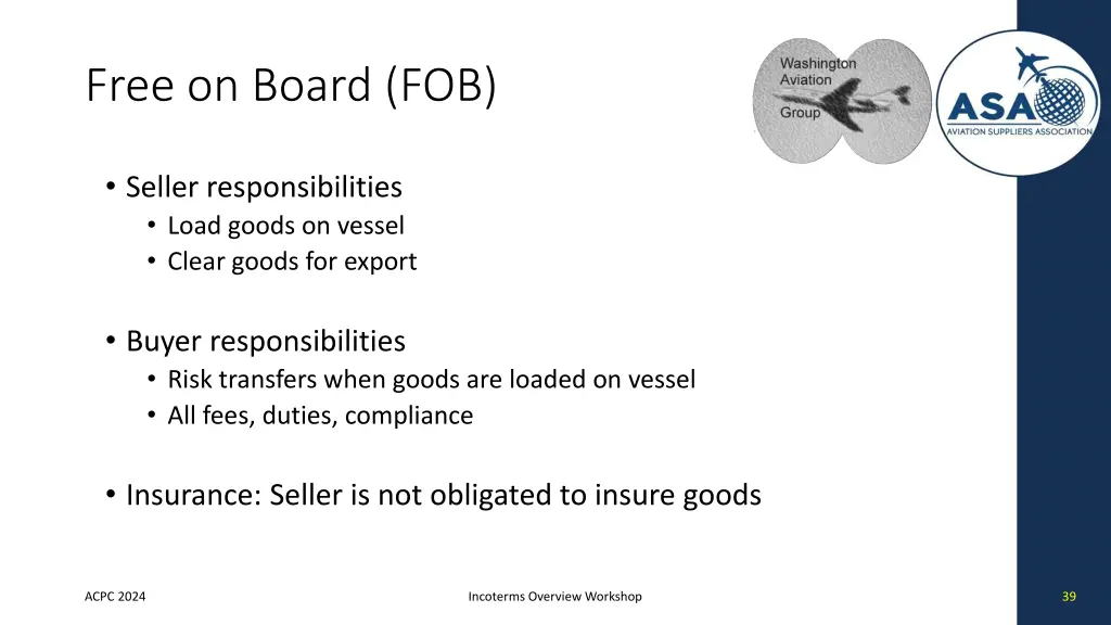 free on board fob