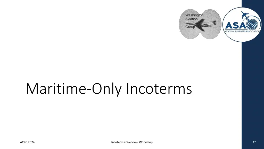 maritime only incoterms