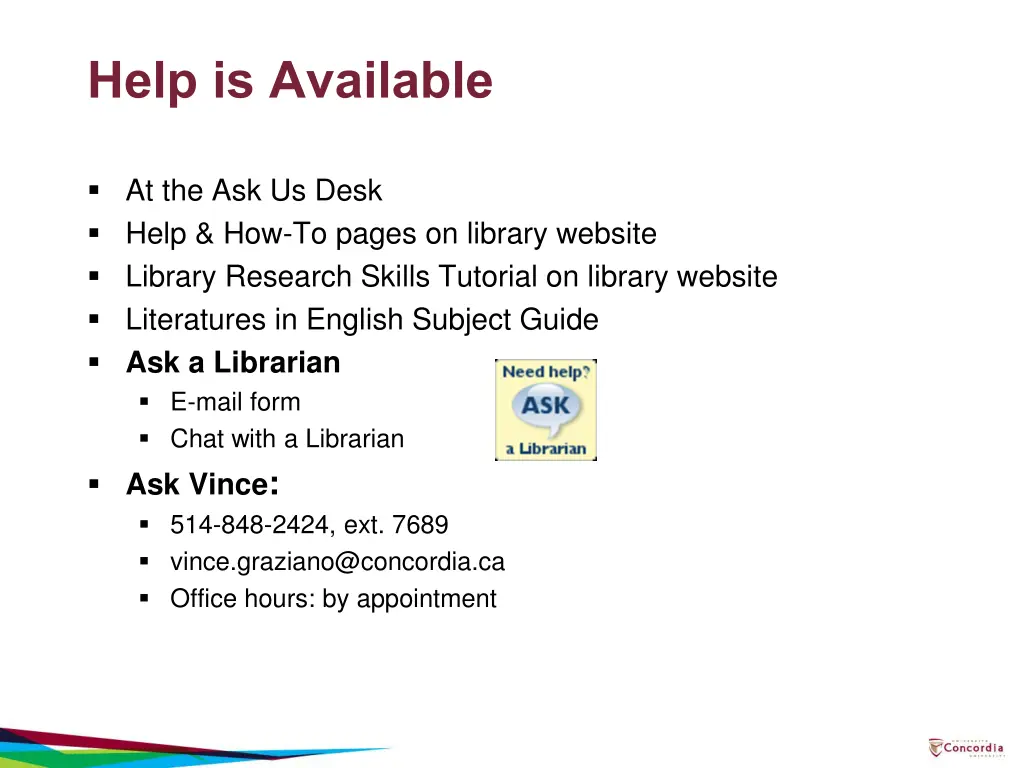 help is available