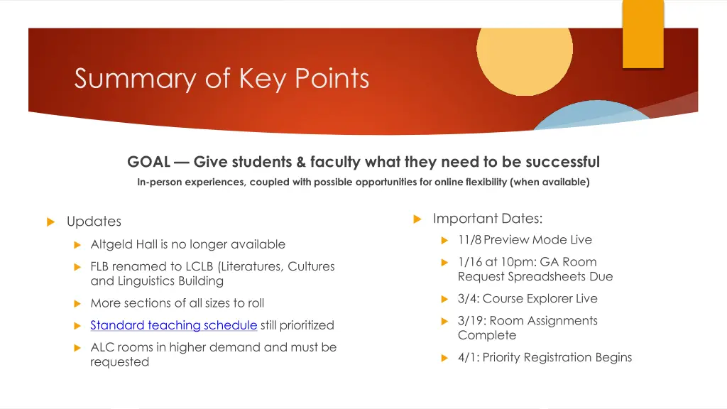 summary of key points