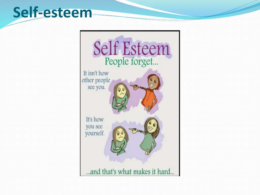 self esteem