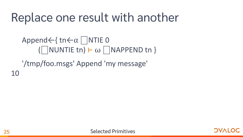 replace one result with another