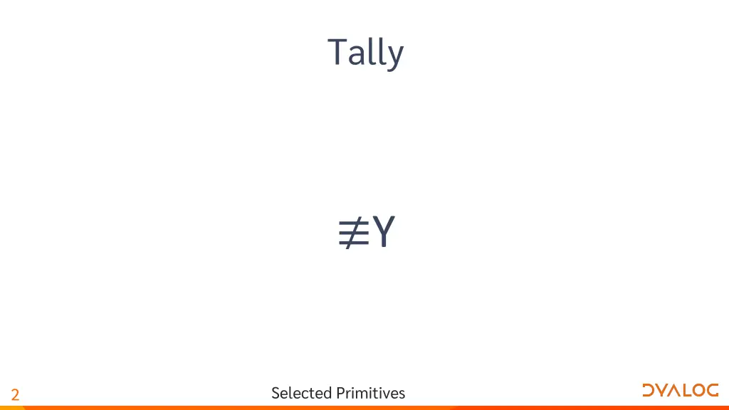 tally