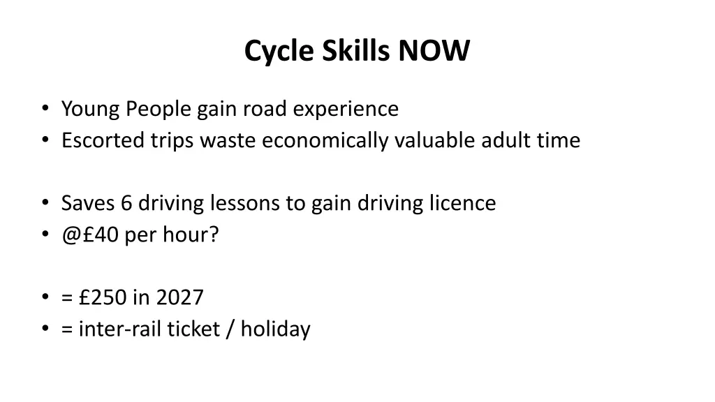 cycle skills now