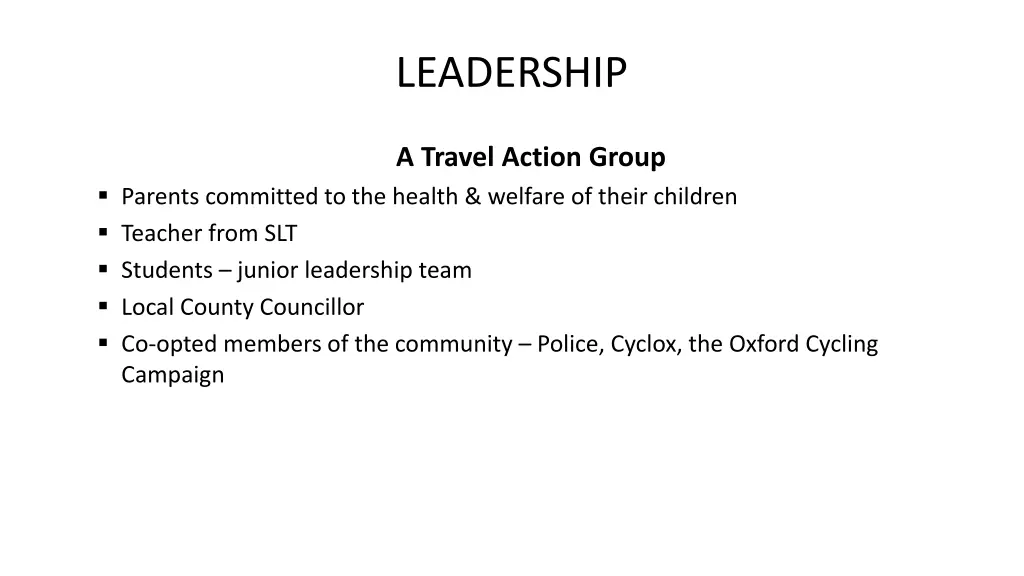 leadership