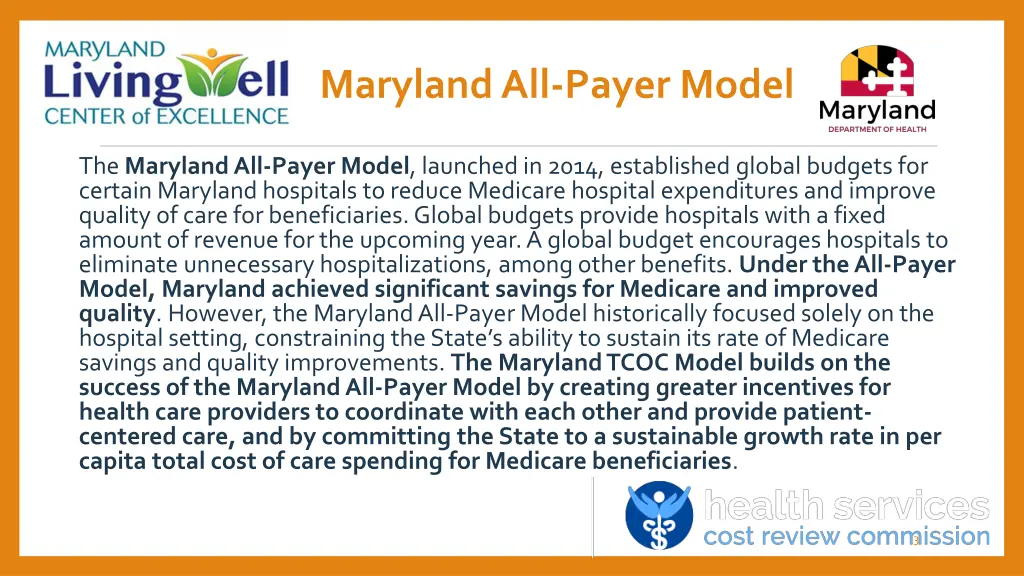 maryland all payer model