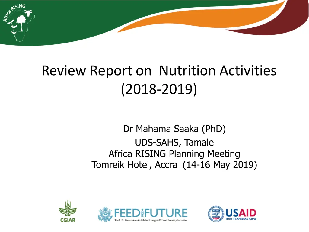 review report on nutrition activities 2018 2019