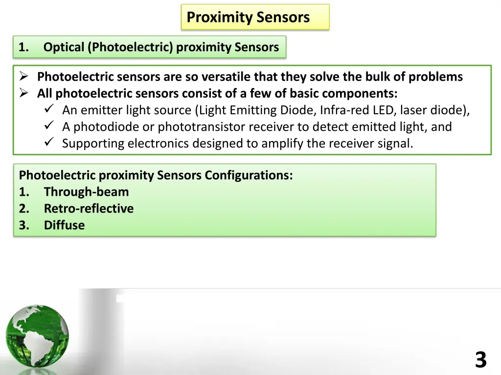 proximity sensors 1