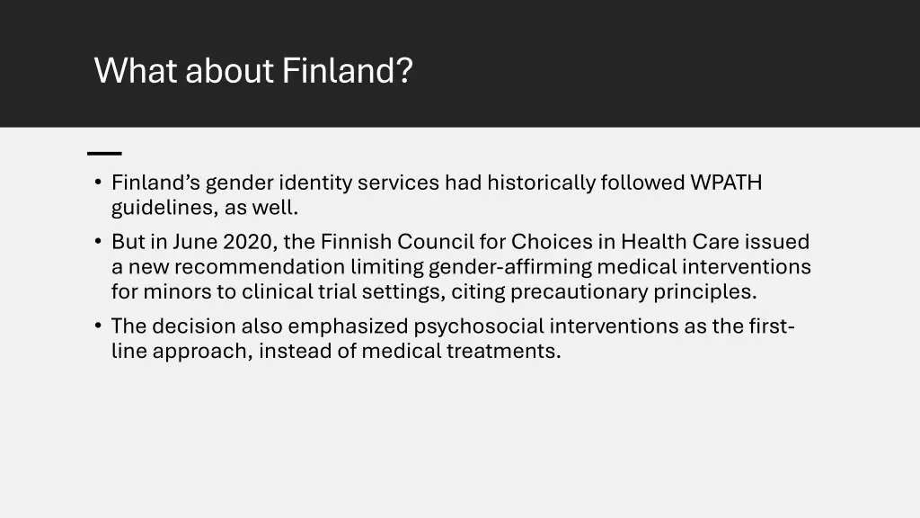what about finland