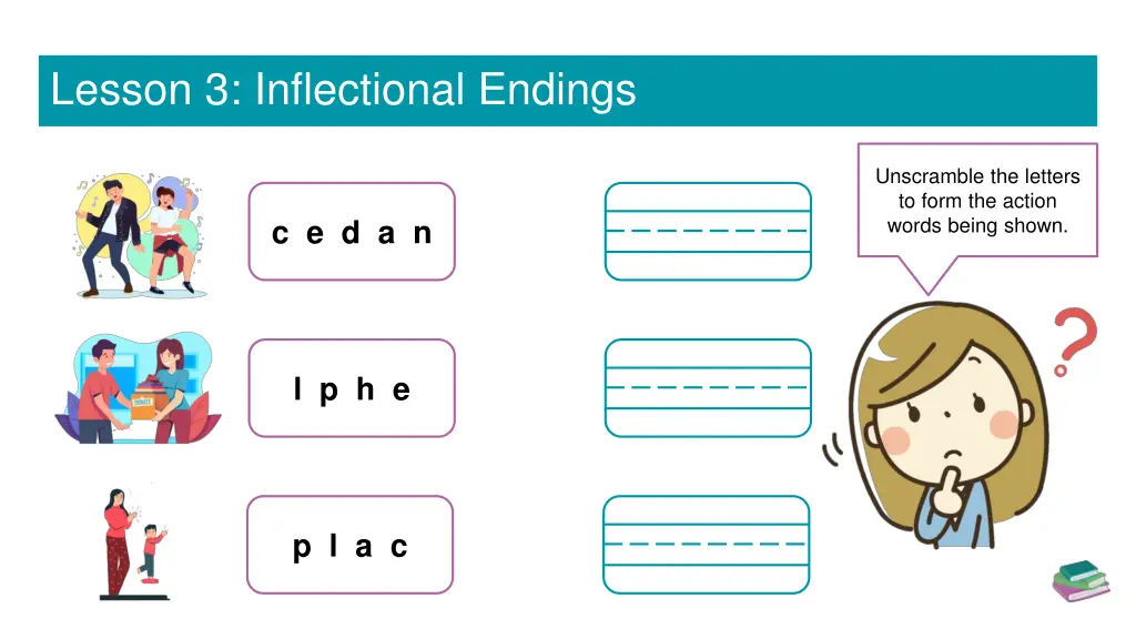 lesson 3 inflectional endings