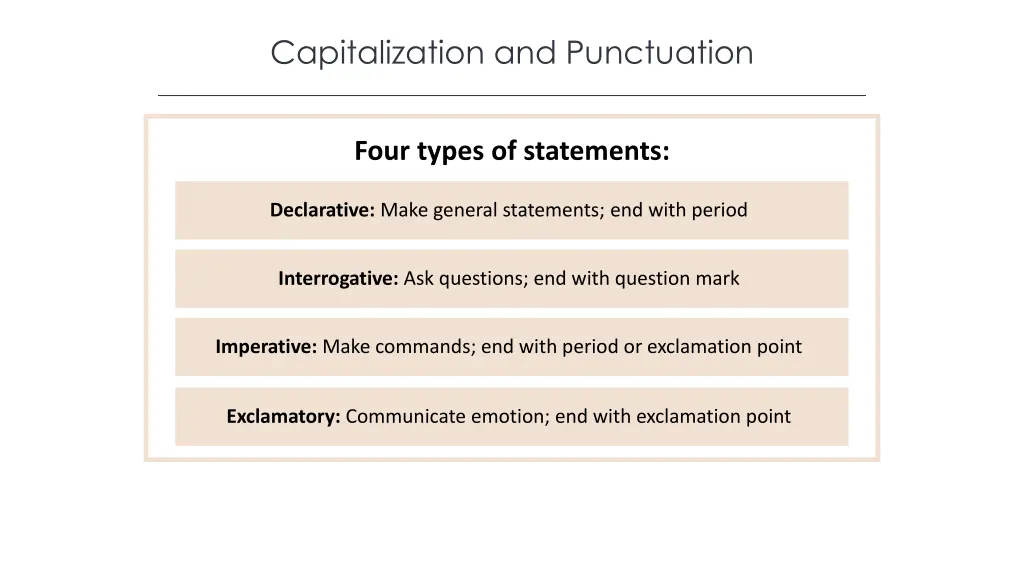 capitalization and punctuation 2