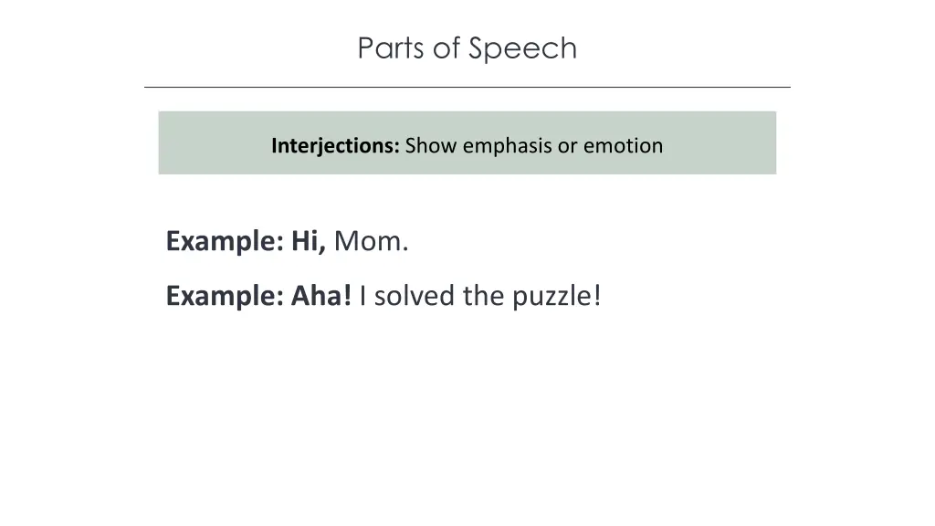 parts of speech 8