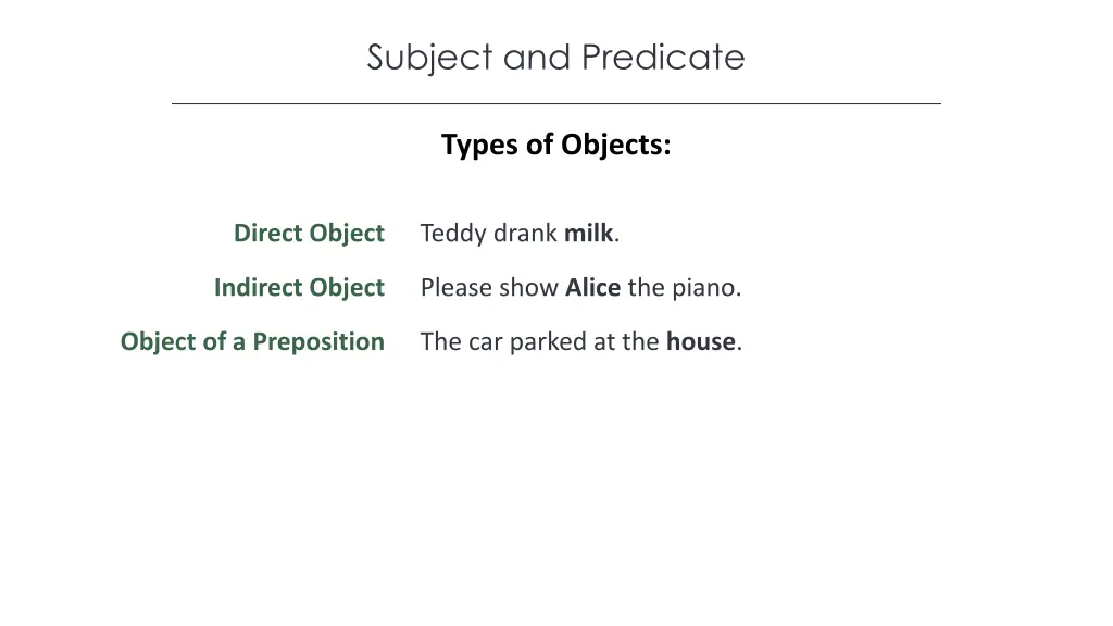 subject and predicate 3