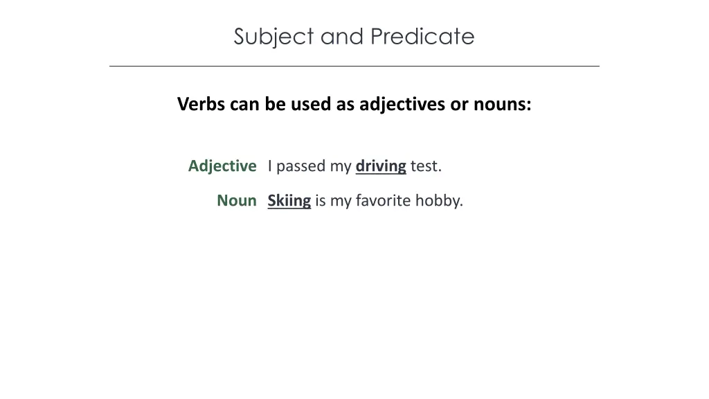 subject and predicate 6