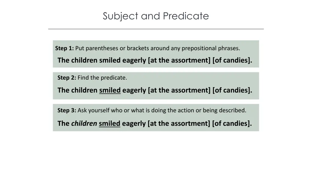 subject and predicate 7