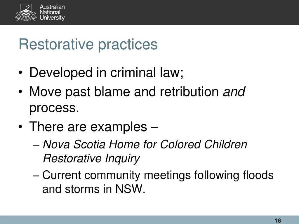 restorative practices